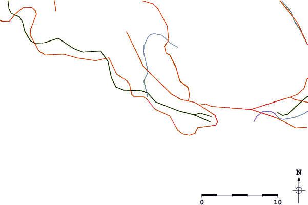Carreteras y ríos cerca de Le Lido
