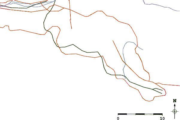 Carreteras y ríos cerca de Le Liouquet