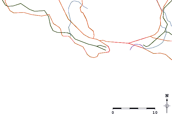 Carreteras y ríos cerca de Le Manege
