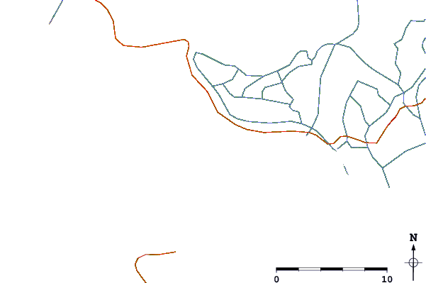Carreteras y ríos cerca de Le Phare du Groin du Cou