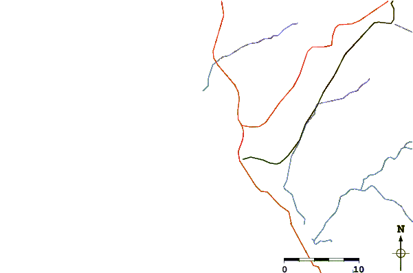 Carreteras y ríos cerca de Le Piege