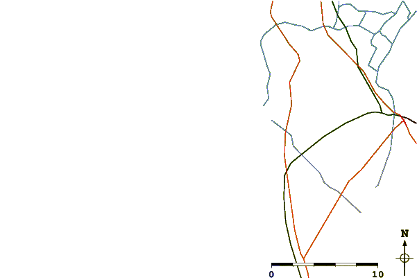 Carreteras y ríos cerca de Le Pin Sec