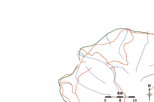 Carreteras y ríos cerca de Le Port