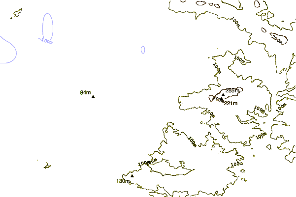 Costa alrededor de Le Ris