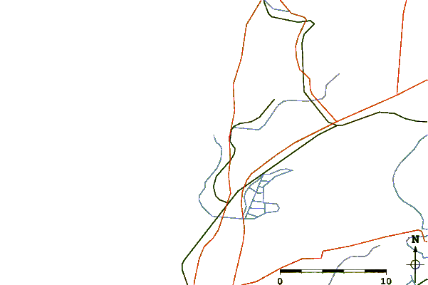Carreteras y ríos cerca de Capbreton - Le Santocha
