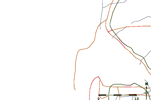 Carreteras y ríos cerca de Le Truc Vert