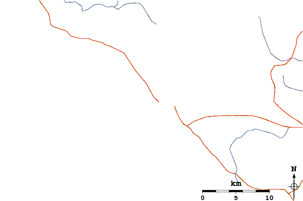 Carreteras y ríos cerca de Leffingwell Landing