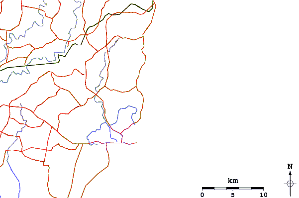 Carreteras y ríos cerca de Lennox Head