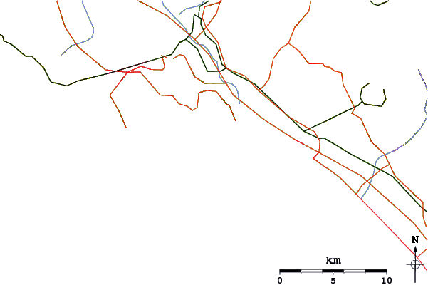 Carreteras y ríos cerca de Lerici or La Venere