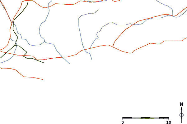 Carreteras y ríos cerca de Les Bormettes