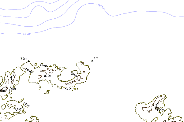 Costa alrededor de Les Grottes Bizerte