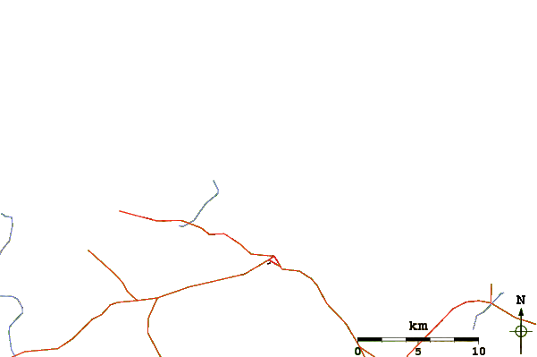 Carreteras y ríos cerca de Les Grottes Bizerte