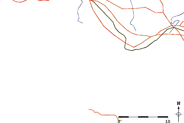Carreteras y ríos cerca de Les Moules