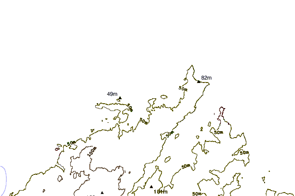 Costa alrededor de Les Sables d'Or
