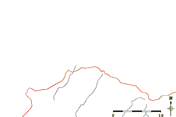 Carreteras y ríos cerca de Les Sables d'Or