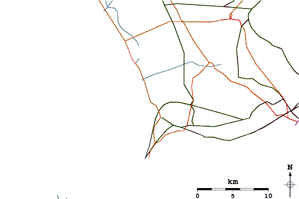 Carreteras y ríos cerca de Licola Beach ( Lido Capri)