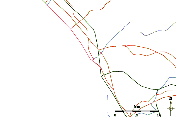 Carreteras y ríos cerca de Lido Camaiore