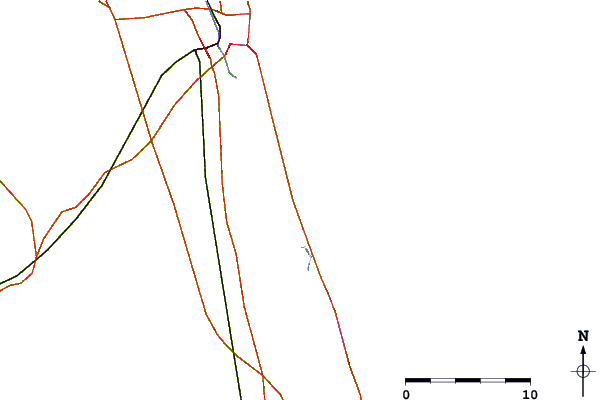 Carreteras y ríos cerca de Lighthouse