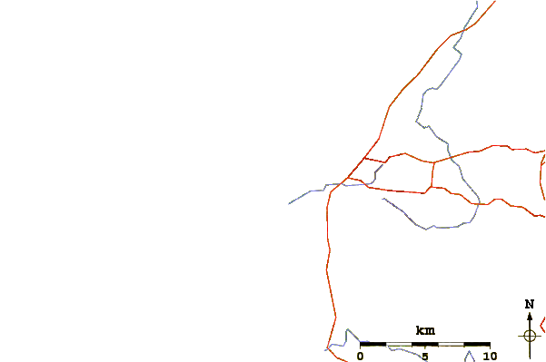 Carreteras y ríos cerca de Lighthouse Beach