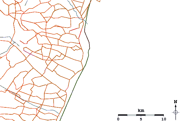 Carreteras y ríos cerca de Lighthouse Reef