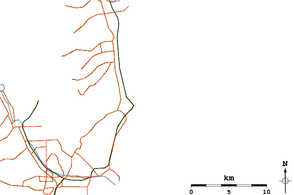 Carreteras y ríos cerca de Lighthouse (Spot C)