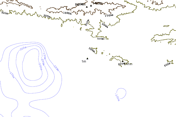 Costa alrededor de Little Rincon
