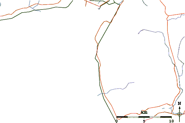 Carreteras y ríos cerca de Llandanwg