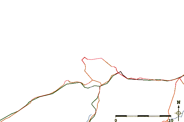Carreteras y ríos cerca de Llandudno