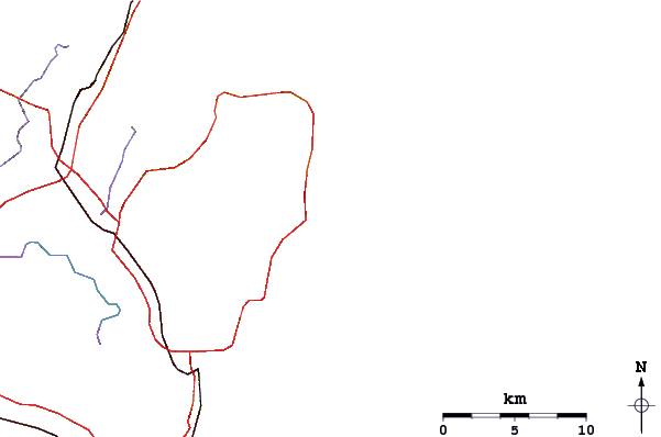 Carreteras y ríos cerca de Long Reef Bombie