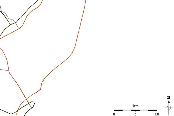 Carreteras y ríos cerca de Long Sands