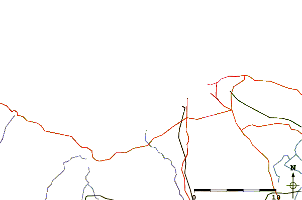 Carreteras y ríos cerca de Longchamps