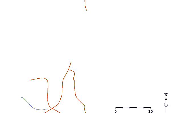 Carreteras y ríos cerca de Los Lobos