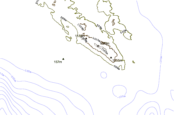 Costa alrededor de Lourdata or Lourdas Beach