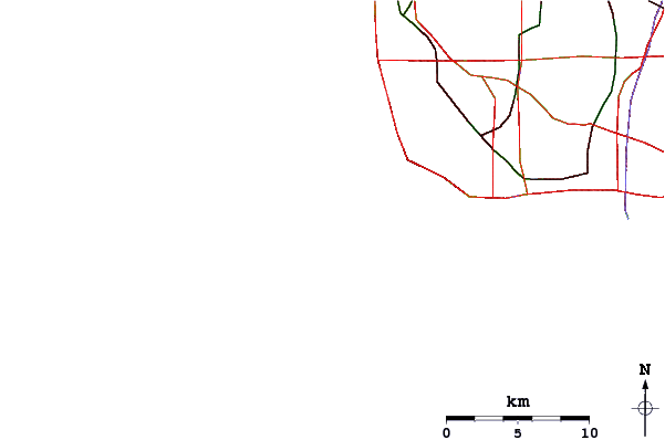 Carreteras y ríos cerca de Lunada Bay