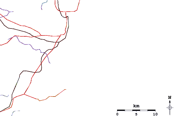 Carreteras y ríos cerca de Lurline Bay