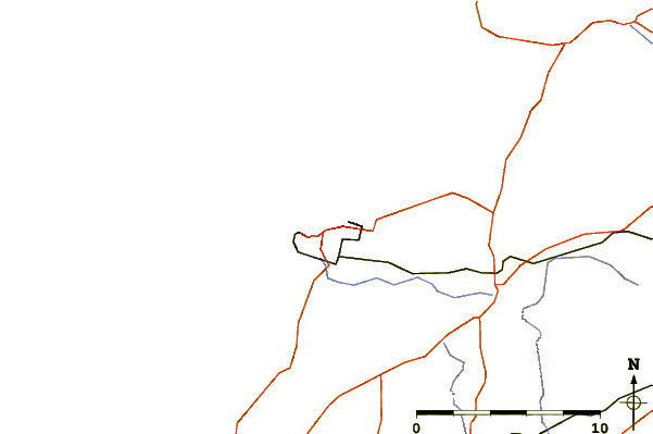 Carreteras y ríos cerca de Lusty Glaze