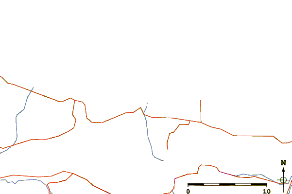 Carreteras y ríos cerca de Lyre River
