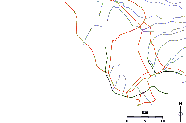Carreteras y ríos cerca de Maili Cloudbreak