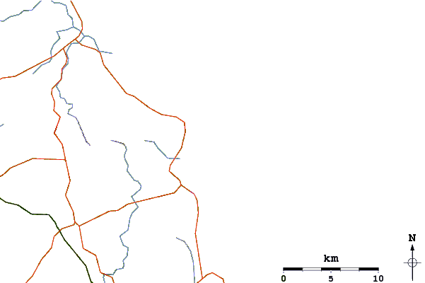 Carreteras y ríos cerca de Mangawhai Heads