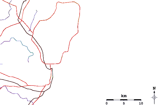 Carreteras y ríos cerca de Manly-South Steyne