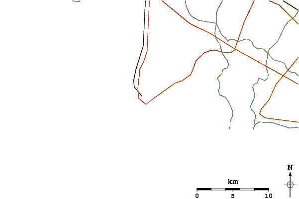 Carreteras y ríos cerca de Marinaretti or Porto (Anzio)