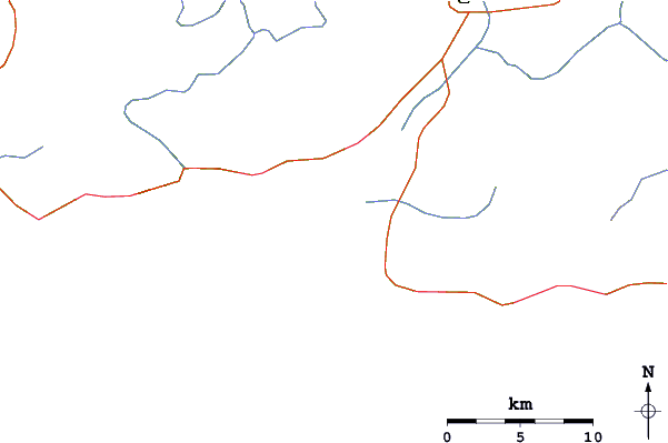 Carreteras y ríos cerca de Meerensee Beach