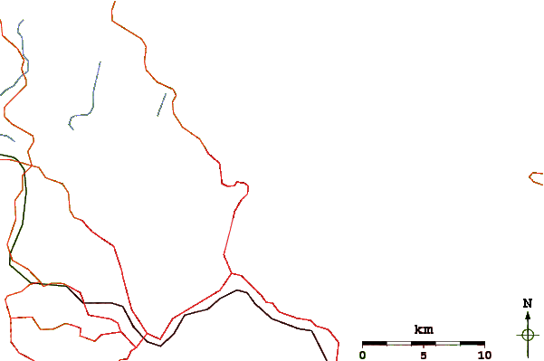 Carreteras y ríos cerca de Milford Beach