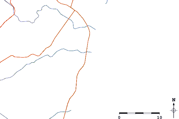 Carreteras y ríos cerca de Mojacar