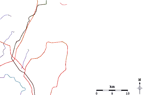 Carreteras y ríos cerca de Mona Vale Beach