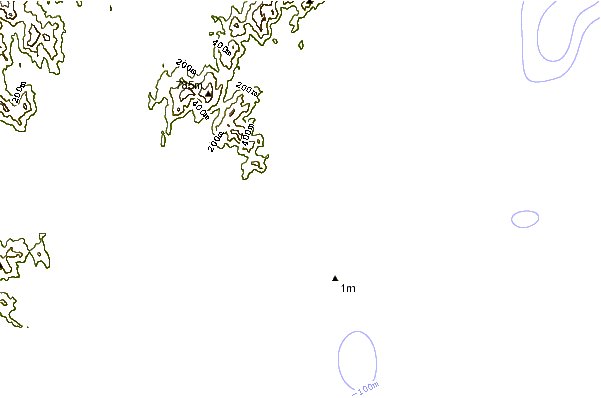 Costa alrededor de Monseigneur Bay