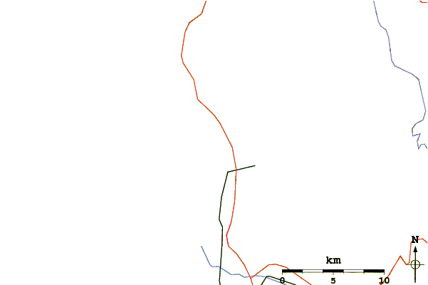 Carreteras y ríos cerca de Moonstone Beach