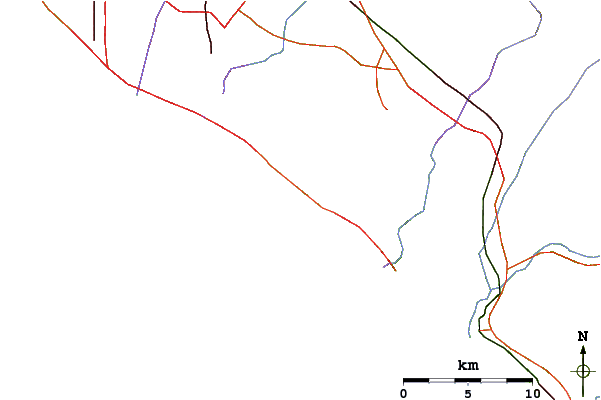 Carreteras y ríos cerca de Morro Beach