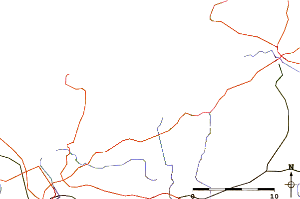 Carreteras y ríos cerca de Moulin La Rive