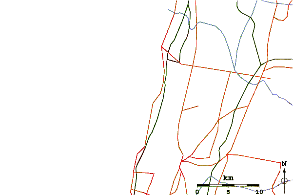 Carreteras y ríos cerca de Netanya (Poleg)